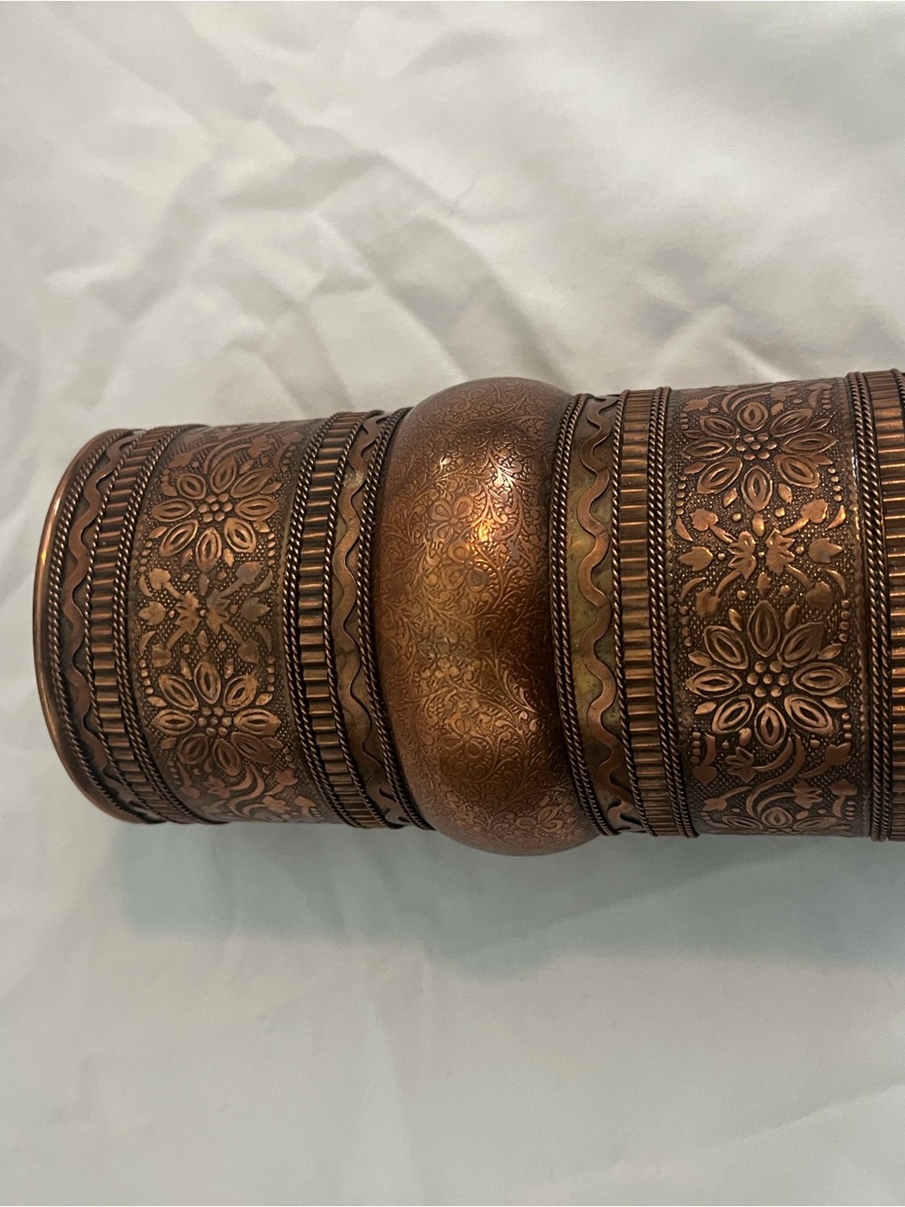 Decorative Copper Accent Vase - Copper Finish
